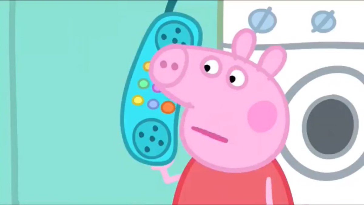 you put your lips together, and blow 

peppa pig reaction video phonecall cartoon phone wh