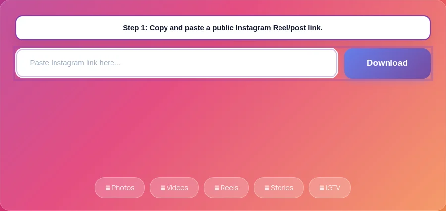 Step 1: copy an Instagram media link