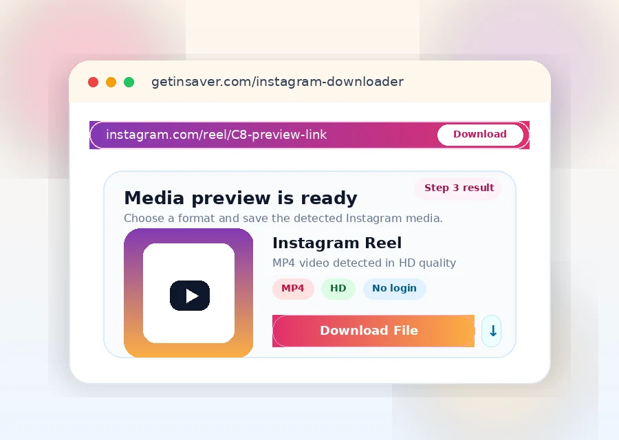 Step 3: preview and download Instagram media