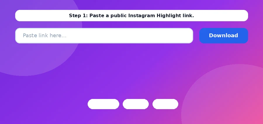 Step 1: copy an Instagram highlight link