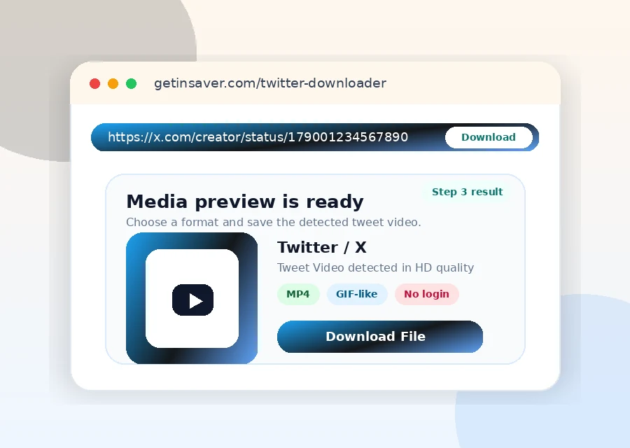 Step 3: preview and download Twitter or X media