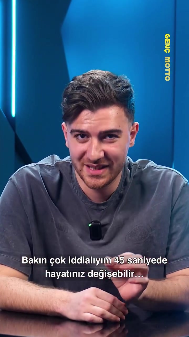 45 saniyede hayatını değiştiren test!

Genç Motto için @aezorlu anlattı