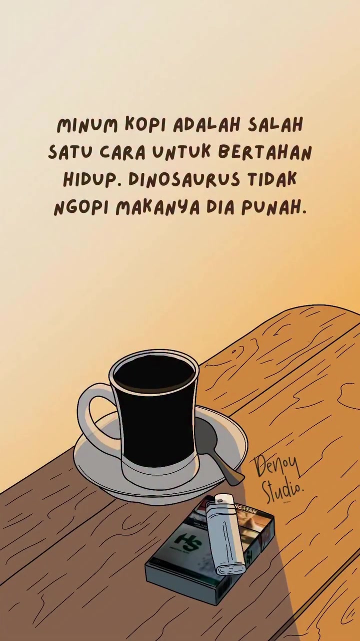 Ngopi sering dianggap sebagai “survival kit” atau cara bertahan hidup, baik secara harfiah