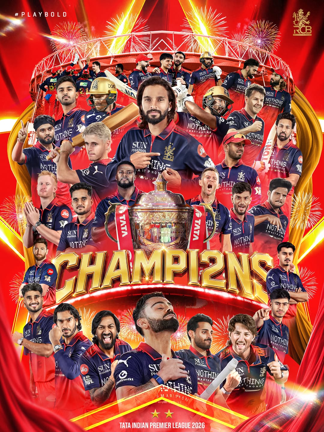 Ee Sala Nu Cup Namdu! ❤️‍🔥🏆 Welcome to the RCB Era, ladies…