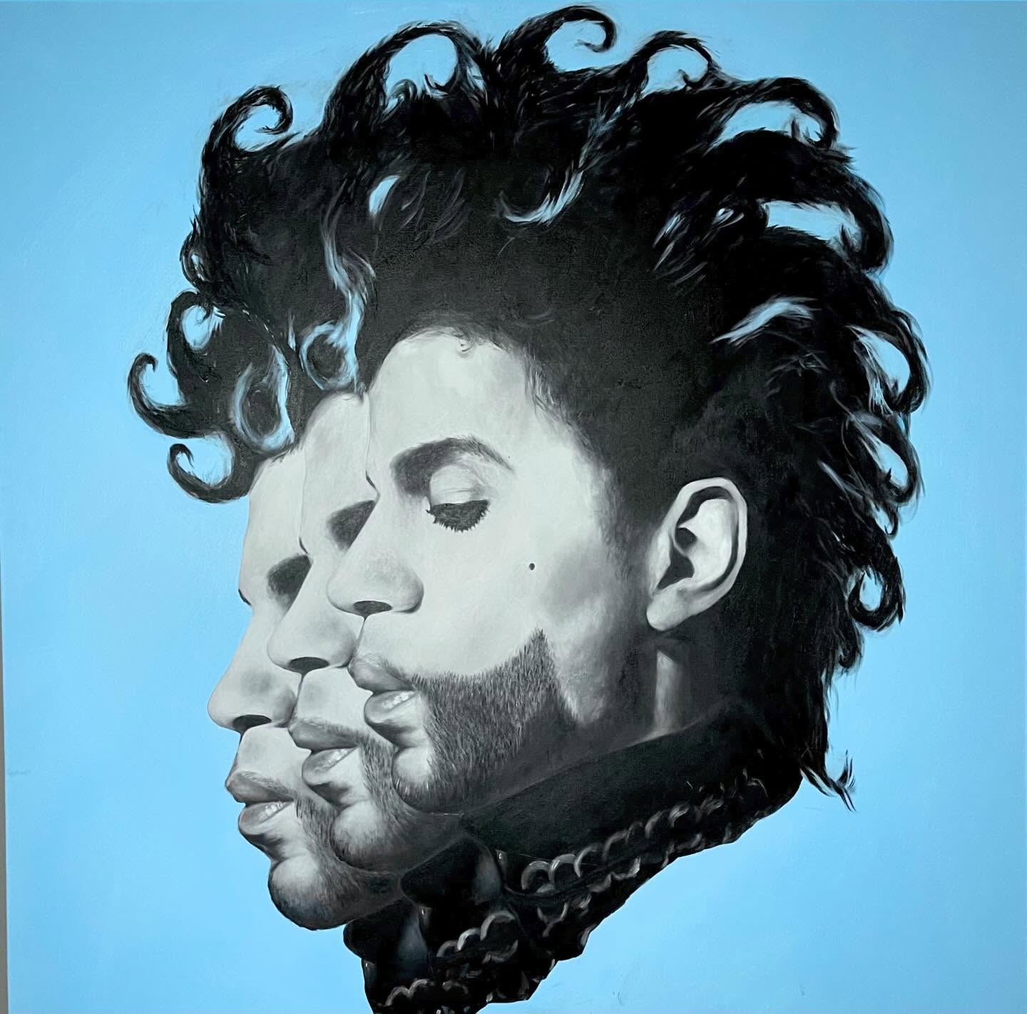 PRINCE. 30+ Hours Acrylic on a 48x48 canvas
