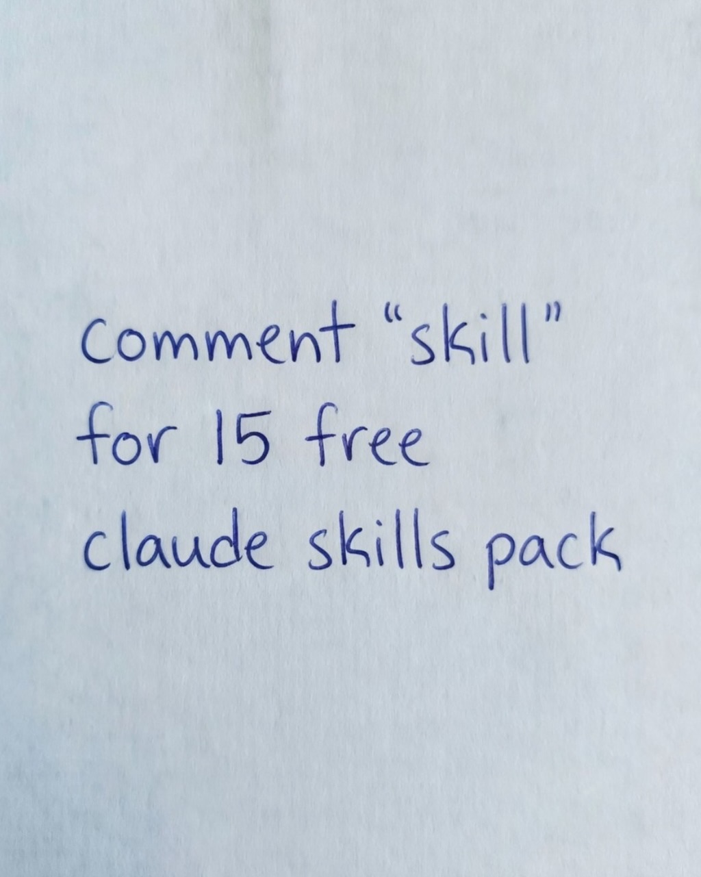 Comment skill for a free claude skills pack