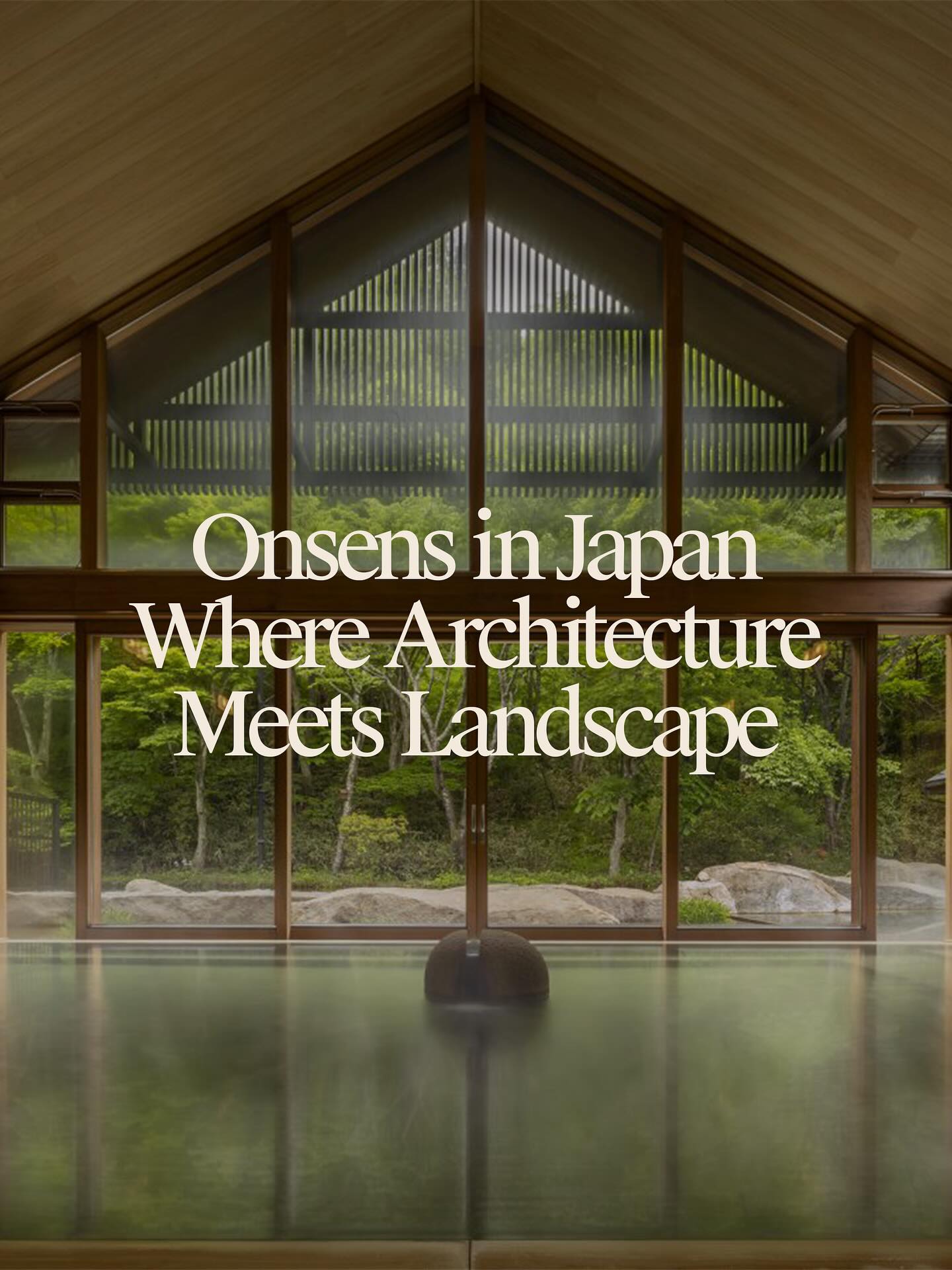 Modern ryokan and resort onsens in Japan where thoughtful architecture meets the…
